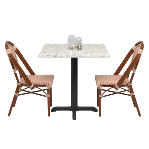 Paris Style Patio Table Set with 2 Chairs