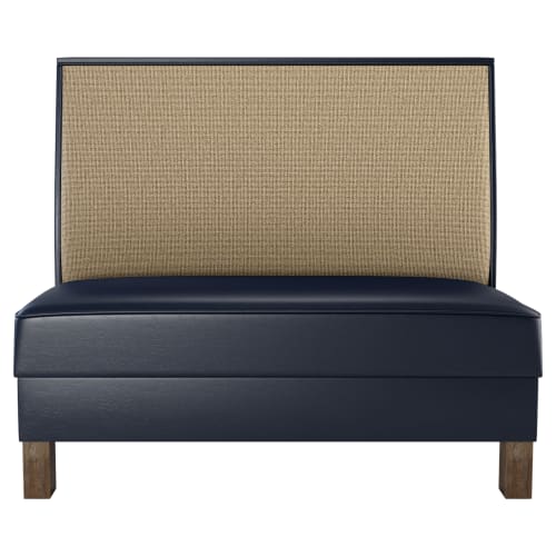 Set of 5 Plain Back Booths with Wood Legs