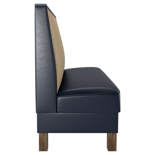 Set of 5 Plain Back Booths with Wood Legs