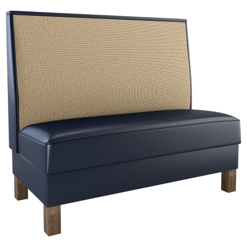 Set of 5 Plain Back Booths with Wood Legs