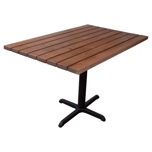 Outdoor Wood Table Set - Table Height