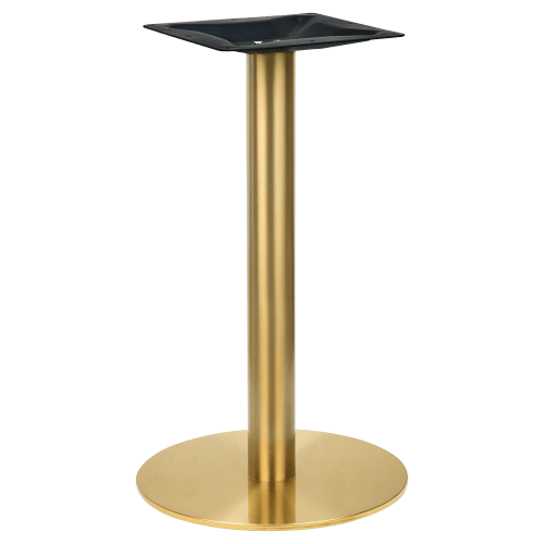 Gold Round Indoor / Outdoor Table Base (Standard Height)