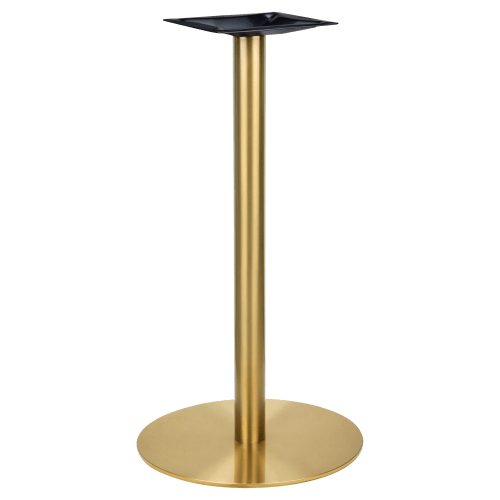 Gold Round Indoor / Outdoor Table Base (Bar Height)