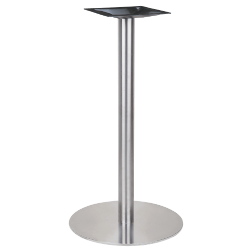 Stainless Steel Round Outdoor Table Base (Bar Height)
