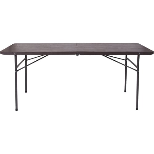 Wood Grain Folding Table