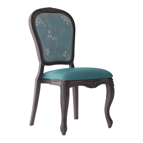 Cecile Lounge Style Upholstered Aluminum Chair