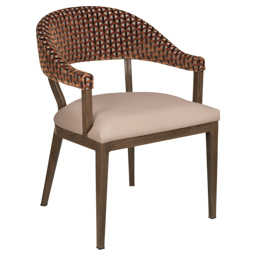Valro Curved-Back Aluminum Chair