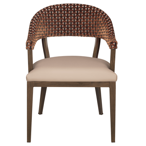 Valro Curved-Back Aluminum Chair