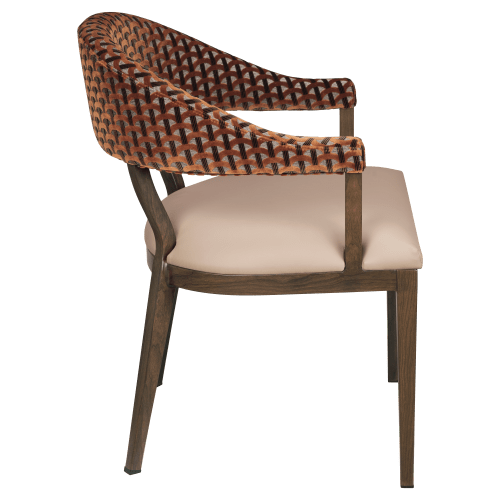 Valro Curved-Back Aluminum Chair