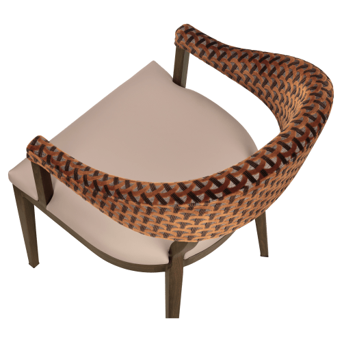 Valro Curved-Back Aluminum Chair