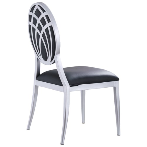 Deco Lotus Back Aluminum Chair