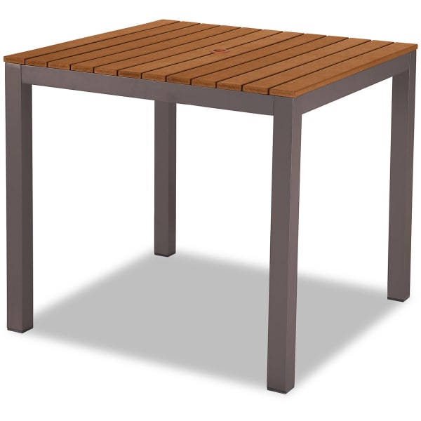 Aluminum Patio Table in Rust Color Finish