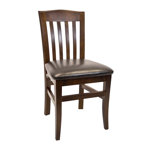 Vertical Slat Wood Restaurant Chair