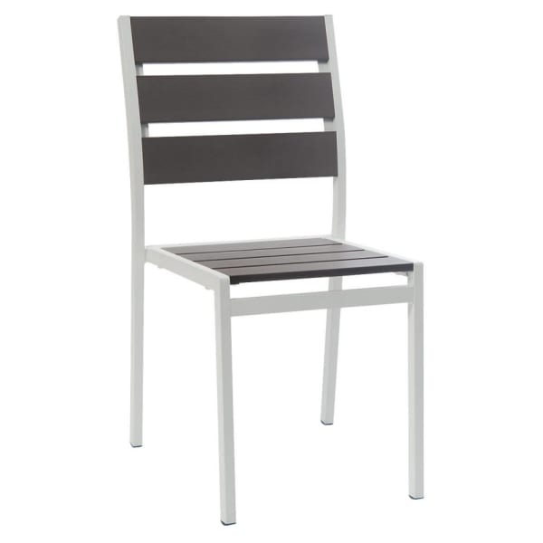 Aluminum Restaurant patio Chair with Faux Teak