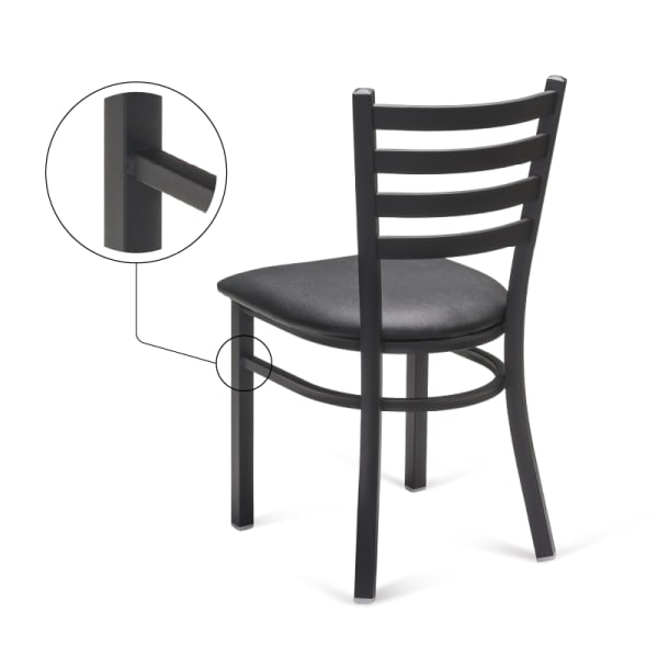 welded joints in commercial metal chairs