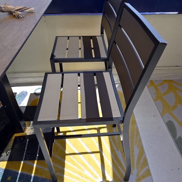 Black Aluminum Chair