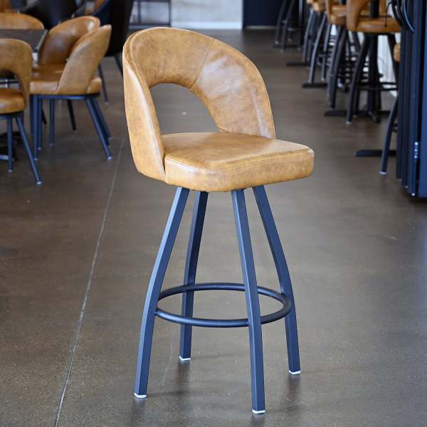 Premium Yali Bucket Swivel Bar Stool