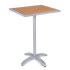 Aluminum Patio Tables with Faux Teak Top - Bar Height