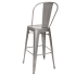 Bistro Style Metal Bar Stool in Clear Finish