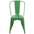 Bistro Style Metal Chair in Green Finish