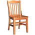 Schoolhouse Wood Restaurant Chair - Natural Finish with a Wood Seat