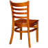 Wood Ladder Back Chair - Cherry Finish with Wood Seat