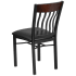 Metal Schoolhouse Chair with Wood Back