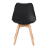 Nordic Style Wood Chair in Black 