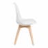 Nordic Style Wood Chair in White