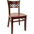 Lauren Beechwood Chair - Dark Mahogany Finish with a Wood Seat