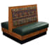DH Style Wood Booth with Semi Padded Back - Double