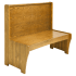 Wood Bench with Wood Seat & Back