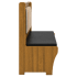 Wood Bench with Wood Seat & Back