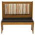 Wood Bench with Wood Seat & Back