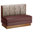 Wood Booth with Upholstered 4 Channel Back