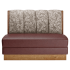 Wood Booth with Upholstered 4 Channel Back