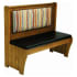 Wood Bench with Semi Padded  Seat and Back