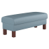 Plain Waiting Bench with Wood Legs