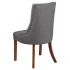 Extra Wide Button Tufted Parsons Wood Chair