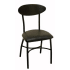 Modern Oval Back Metal Chair