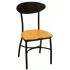 Modern Oval Back Metal Chair
