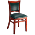 Upholstered Back Wood Restaurant Chair