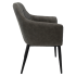 Dark Grey Vinyl Arm Chair