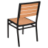Black Heavy Duty Faux Teak Patio Chair