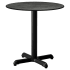 Heavy Duty Outdoor Resin Table with Phenolic Edge and Cast Iron Base