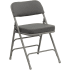 Premium Curved Triple Braced Upholstered Metal Folding Chair