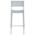 Ella Outdoor Bar Stool in Titanium Gray