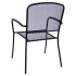 Square Back Metal Mesh Patio Arm Chair