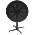 Round Metal Folding Table in Black Finish