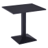 Outdoor Metal Table in Black Finish